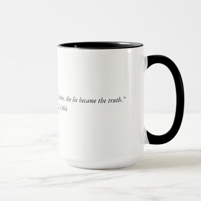 Zitat zwei Georges Orwell ab 1984 tonen Tasse (Rechts)