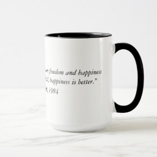 Zitat zwei Georges Orwell ab 1984 tonen Tasse