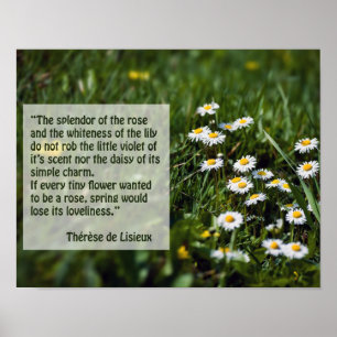 Zitate aus St. Therese Poster