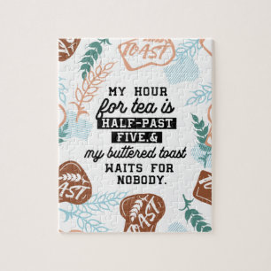 Zitate aus Tee und gebuttertem Toast Puzzle