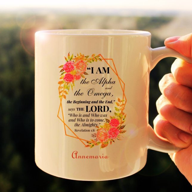 Zitate der Christlichen Bibelbibliotheken für Wass Kaffeetasse (Von Creator hochgeladen)