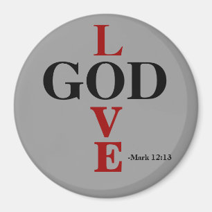 Zitate der Liebe-Gott-Bibel Magnet