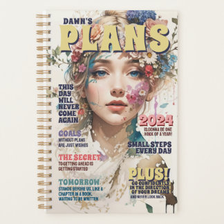 Zitate der personalisierten Zeitschrift Cover Goal Planer