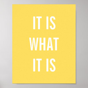 Zitate des gelben weißen Lebens 8x10 Poster