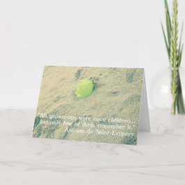Zitate des kleinen Prinzen/Le Petit Prince Karte