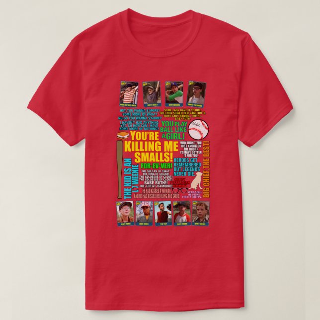 Zitate des Sandlot-Teams T-Shirt (Design vorne)