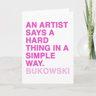 Zitate durch Charles Bukowski Karte