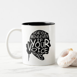 Zitate Feminist Gift, berüchtigte RBG Zweifarbige Tasse