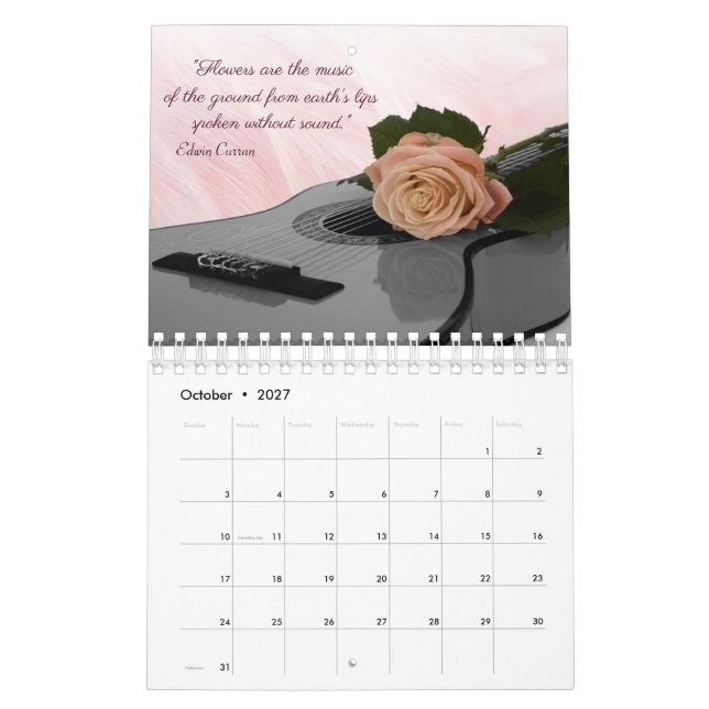 Zitate für Lieben 2023 Kalender (Okt 2027)