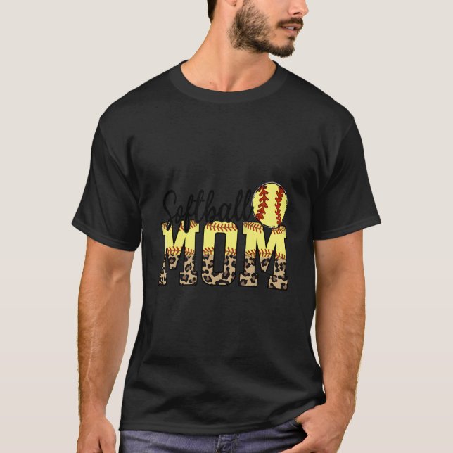Zitate für Softball-Mütter zum Muttertag T-Shirt (Vorderseite)