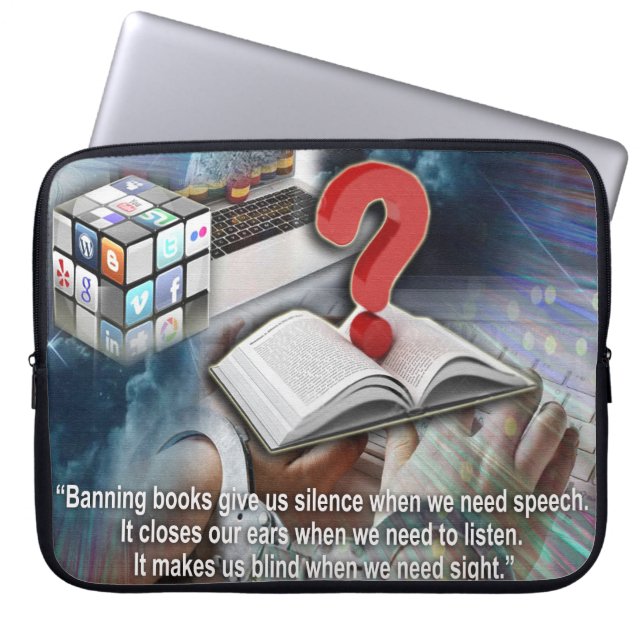 Zitate in Büchern Laptopschutzhülle (Vorderseite)