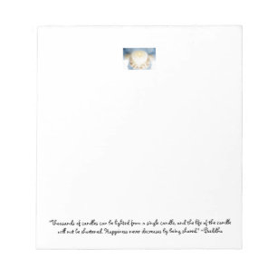 Zitate Inspirieren:"Tausend.."~Buddha- Notepad. Notizblock