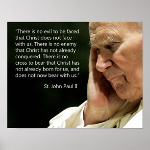 Zitate Johannes Paul II Poster