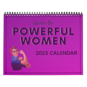 Zitate mächtiger Frauen 2023-Kalender Kalender