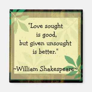 Zitate Shakespeare Liebe Magnet