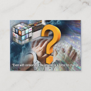 Zitate über das Internet Begleitkarte