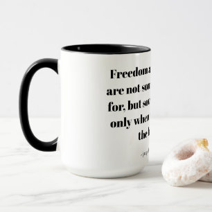 Zitate über inneren Frieden Tasse