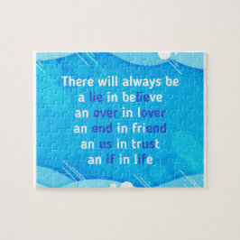 Zitate über Liebe, Leben und Freundschaft Puzzle