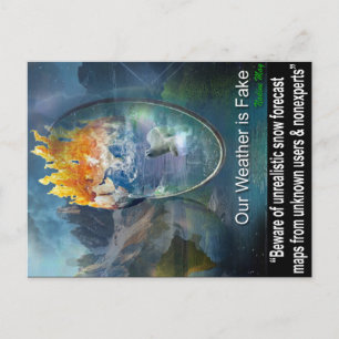 Zitate über unser Wetter Postkarte