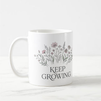 Zitate über wilde Blumen - Elegant Floral Kaffeetasse