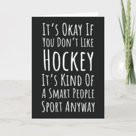 Zitate von Funny Hockey Cards Sportkarten Spaß Karte