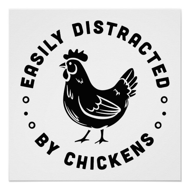 Zitate von Hühnerliebhabern aus dem lustigen Landl Poster (Vorderseite)