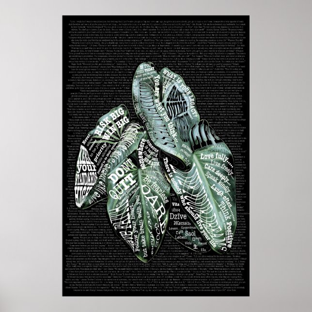 Zitate von inspirierenden Motivierend LIFE Poster (Vorne)