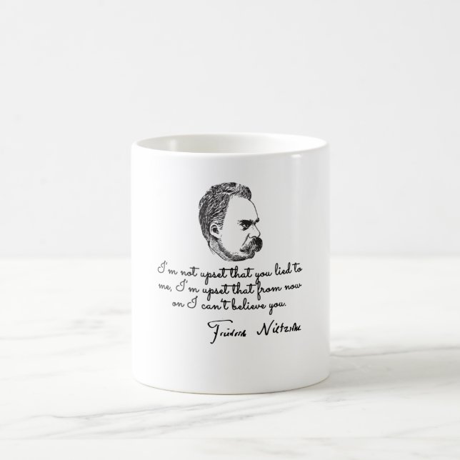 Zitate von Nietzsche Kaffeetasse (Mittel)