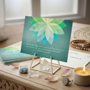 Zitate von Reiki Master und Yoga Mediator Postkarte