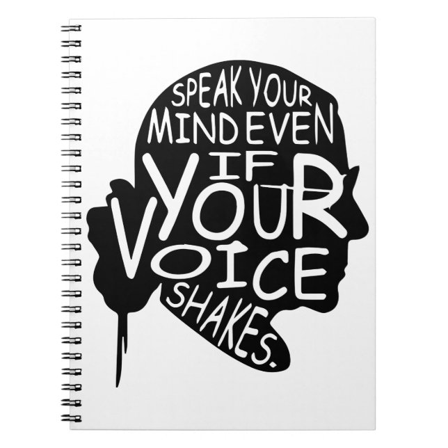 Zitate weibliches Geschenk, berüchtigte RBG Notizblock (Vorderseite)