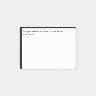 Zitate zum größten Abenteuer Live Life Ihrer Träum Post-it Klebezettel