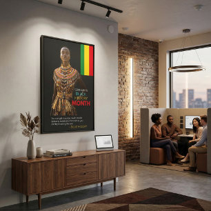 Zitate zum Monat der Schwarzen Geschichte  Afrika Leinwanddruck