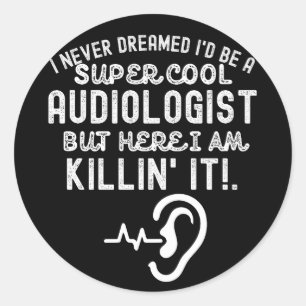 Zitate zur Audiologie, Aussprüche zur Audiologie2 Runder Aufkleber