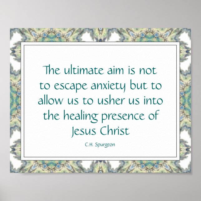 Zitate zur Christlichen Angststörung auf Inspirati Poster (Vorne)