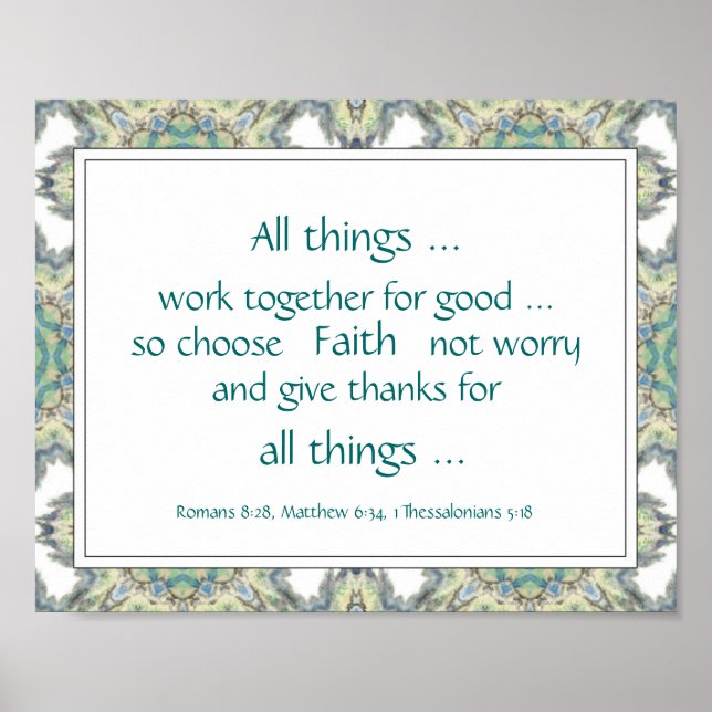 Zitate zur Förderung Aquamariner Bibelbibliotheken Poster (Vorne)