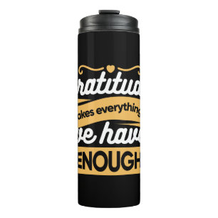 Zitate zur InspirationsDankbarkeit Thermosbecher