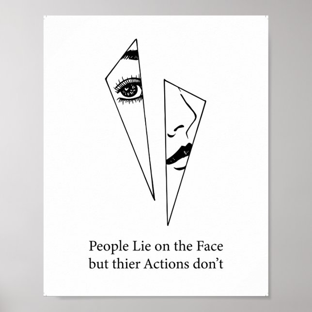 Zitate zur Lebenswirklichkeit, gedrucktes Zitat Poster (Vorne)