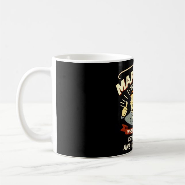 Zitate zur Scheinheirat Kaffeetasse (Links)