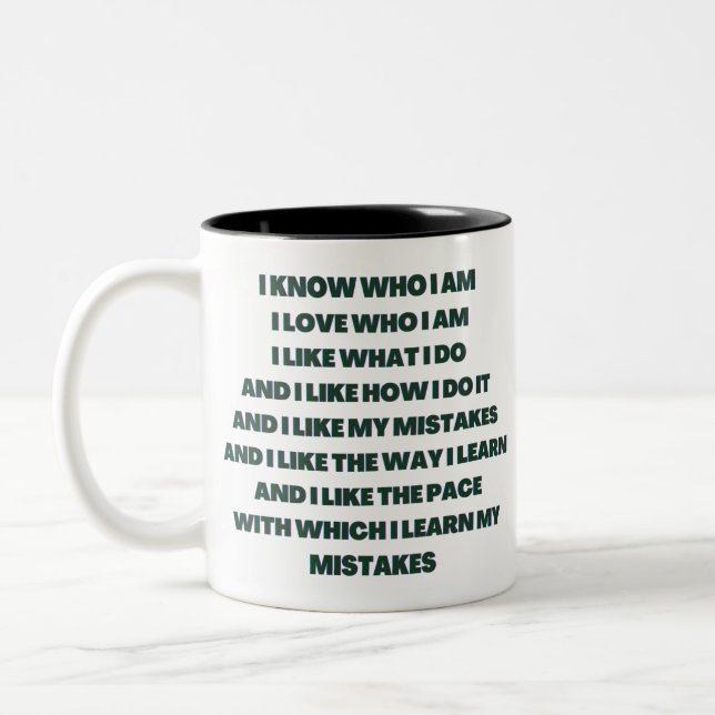 Zitate Zweifarbige Tasse (Links)