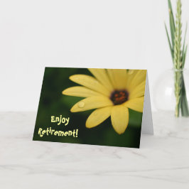 Zitatgelb-Blumen-Grußkarte des Ruhestandes lustige Karte