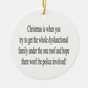Zitatschmuck für Weihnachten Keramik Ornament