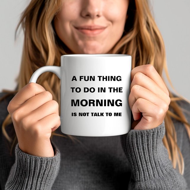 Zitattext am Sonnabend Kaffeetasse (Funny Morning Quote Text Coffee Mug)