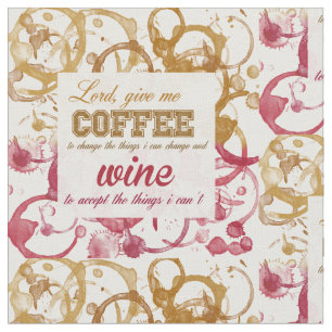 Zitierfähiges Gewebe des Weins und des Kaffees Stoff