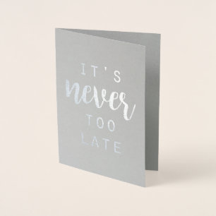 Zitierfähiges IV   ist es nie zu spät Folienkarte