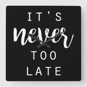 Zitierfähiges IV Quadratische Wanduhr