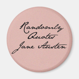 Zitiert nach dem Zufall Jane Austen-Magneten Magnet