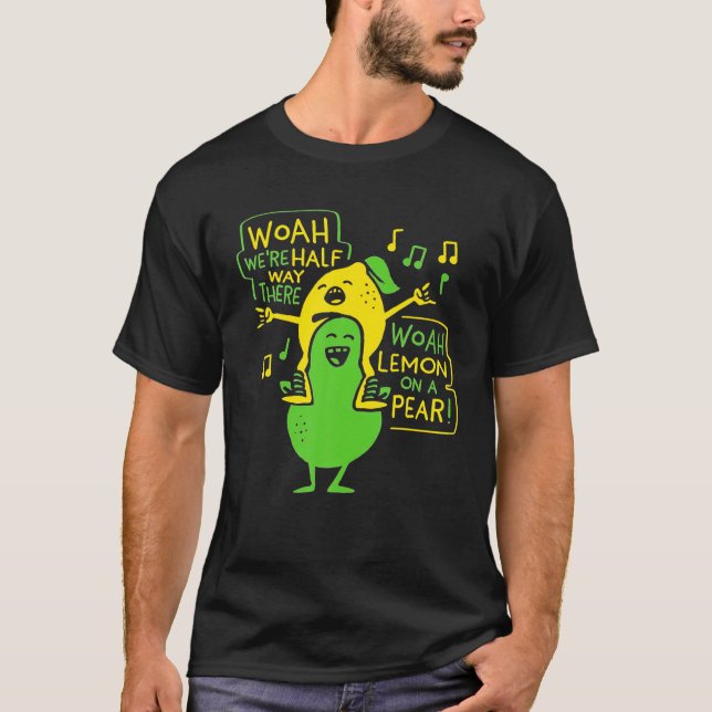 Zitrone auf Birne T-Shirt (Vorderseite)