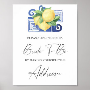 Zitrone Citrus - helfen Sie der beschäftigten Brau Poster