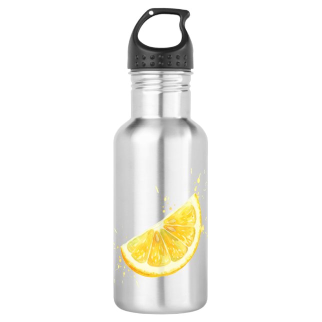 Zitrone Edelstahlflasche (Vorderseite)