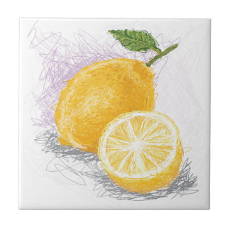 Zitrone Fliese